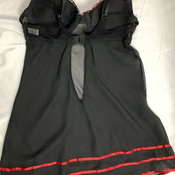 TRUFFLES Baby Doll Black with Red Hearts Size Med - Picture 2 of 5